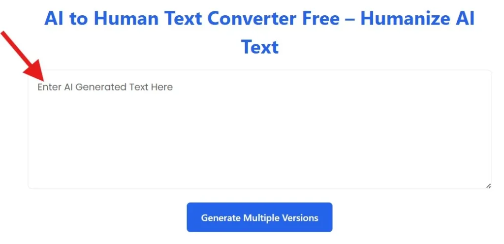 ai to human text converter free humanize ai text step 1